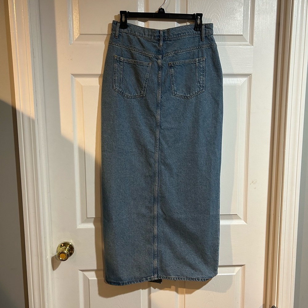 NWT Derek Lam 10 Crosby Sutton Vintage Maxi Denim skirt - Picture 4 of 6